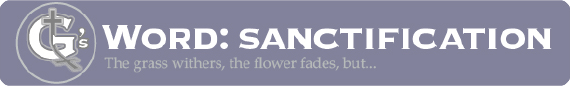 Word: Sanctification